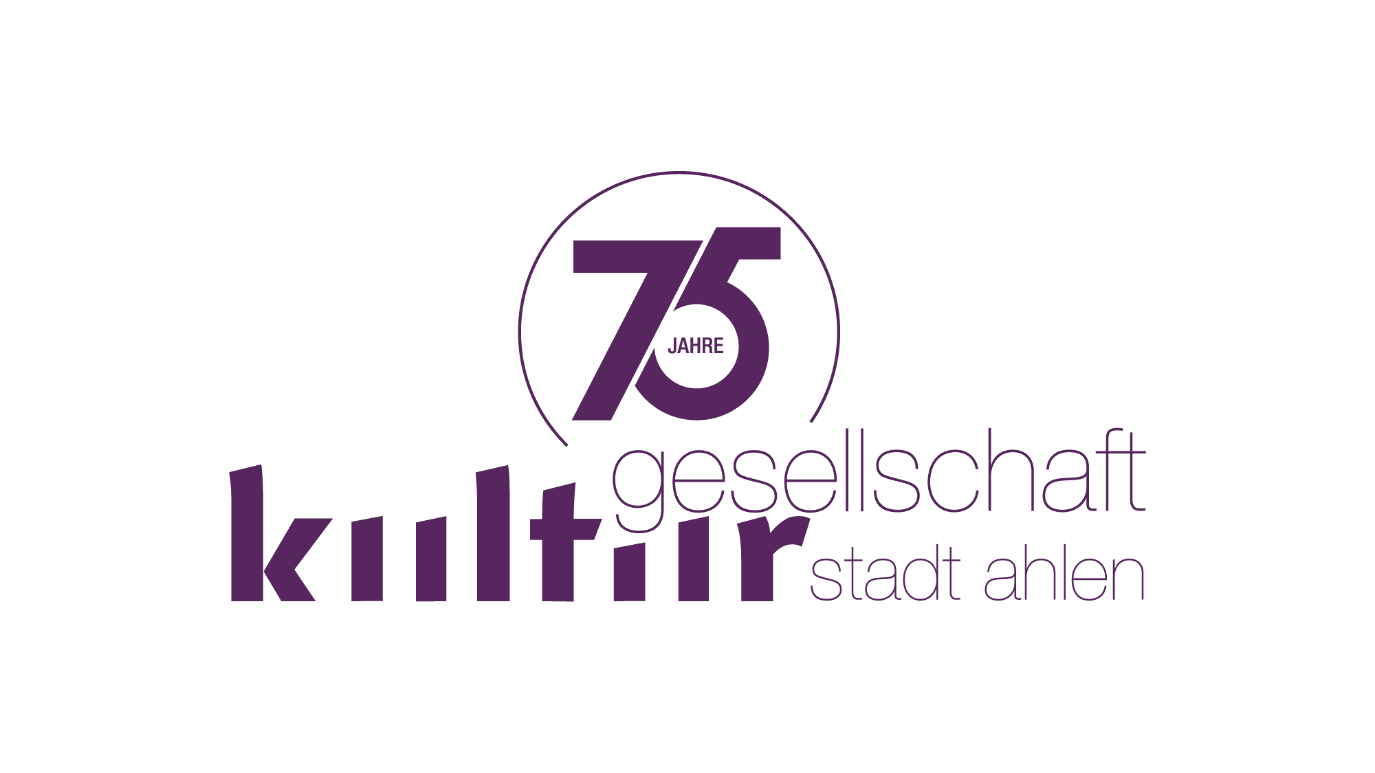 Logo: 75 Jahre Kulturgesellschaft