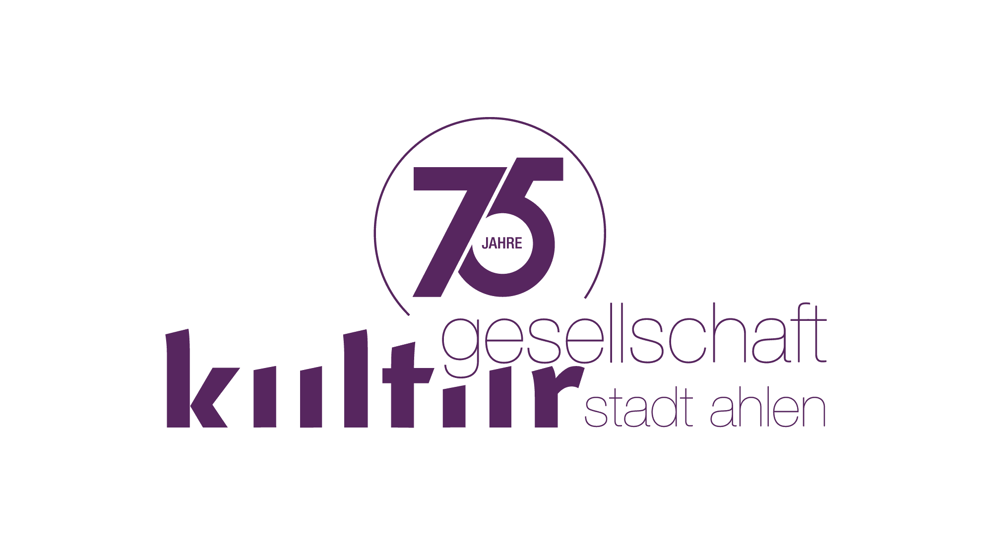 Logo: 75 Jahre Kulturgesellschaft