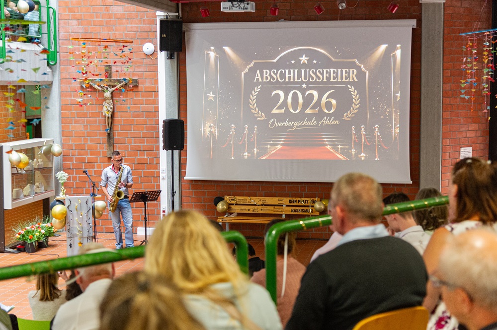 Für die musikalische Gestaltung sorgte Musiklehrer Marco Arndt.