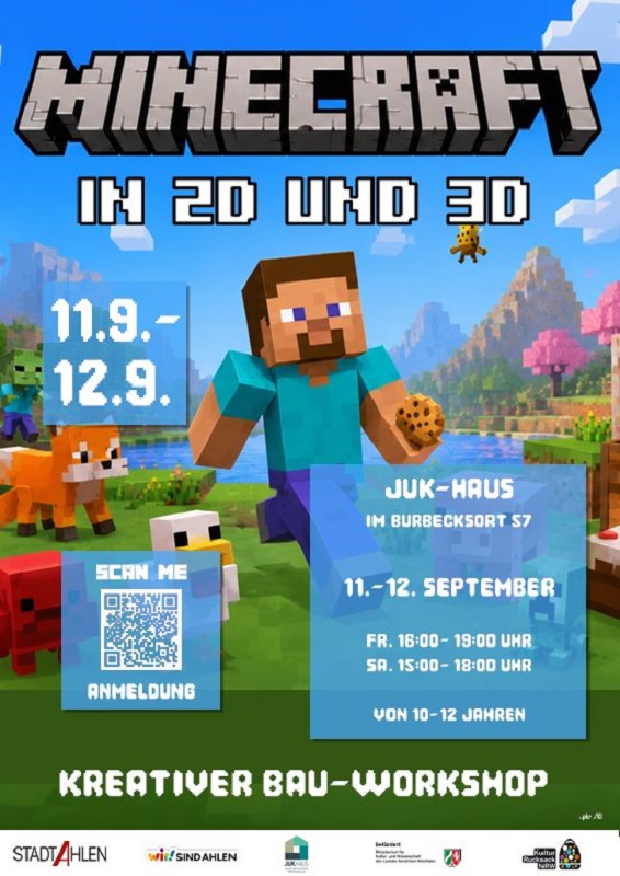 Minecraft in 3D und 2D