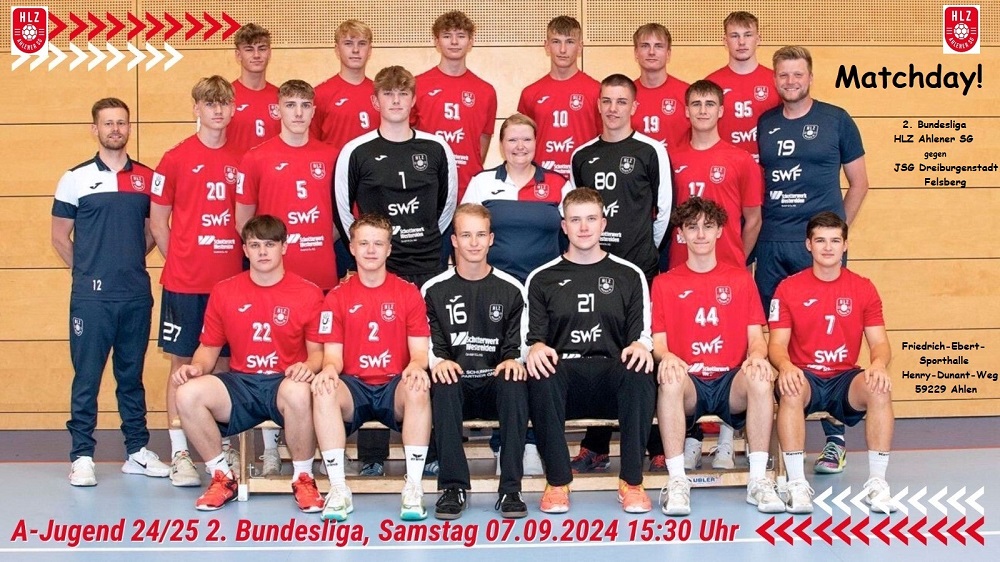 Foot: Mannschaftsbild mit den Daten des Spiels