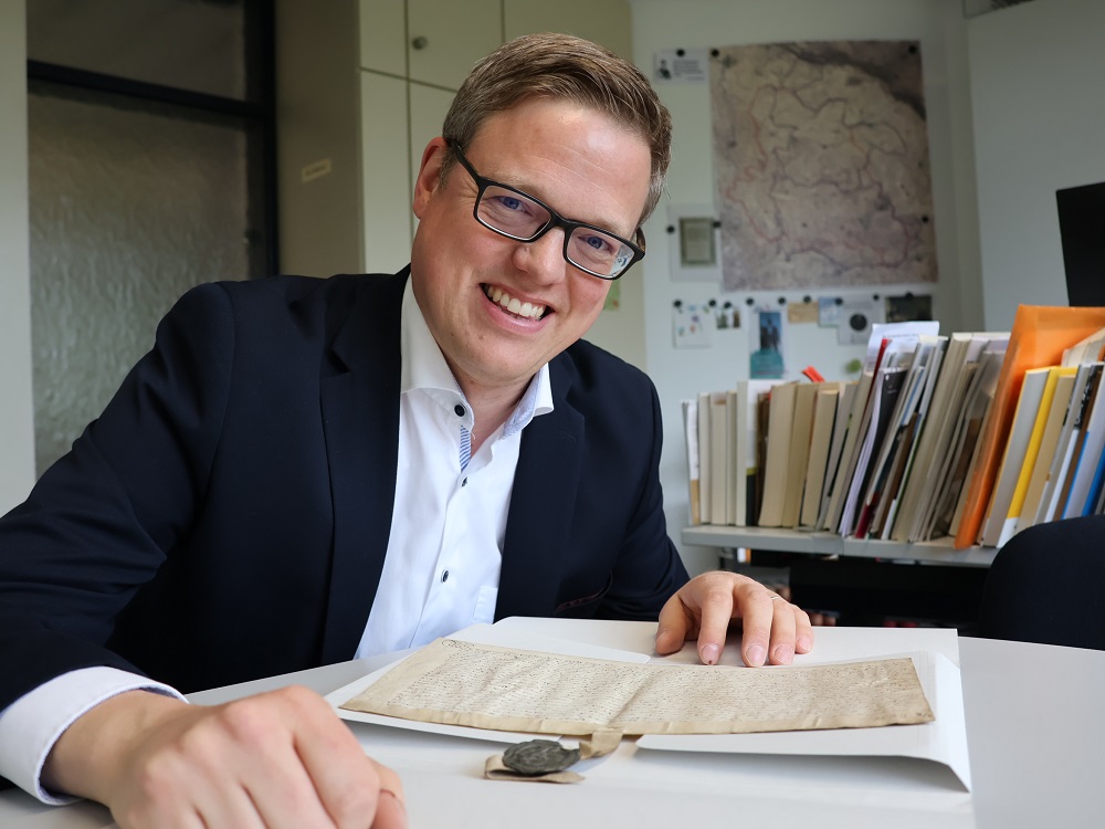 Kreisarchivar Dr. Knut Langewand kennt Geschichte und Geschichtchen rund um die Neuordnung von Ahlen.