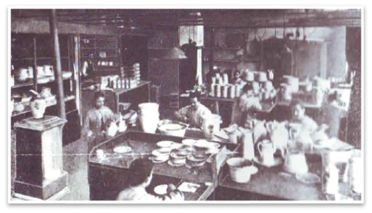 Foto: Malerei der Kerkmann-Werke um 1914 