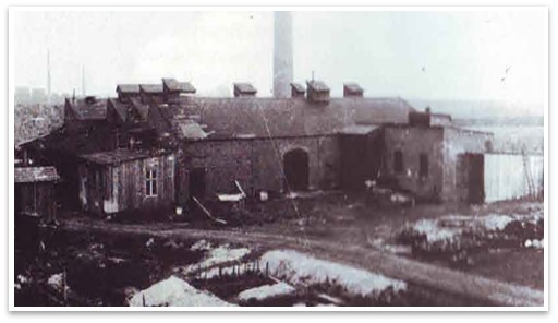 Foto: Fabrikgebäude der Firma Nahrath vor dem Ersten Weltkrieg 