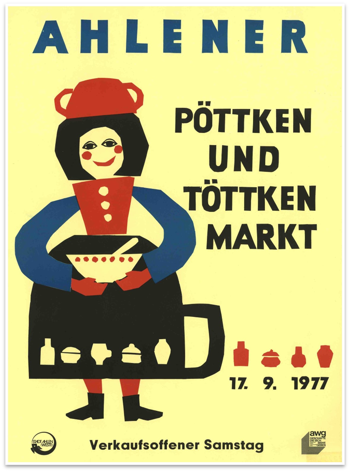 Foto: Plakat des zweiten „Pöttken– und Töttken-Marktes“  (KAW, S 9, 795)
