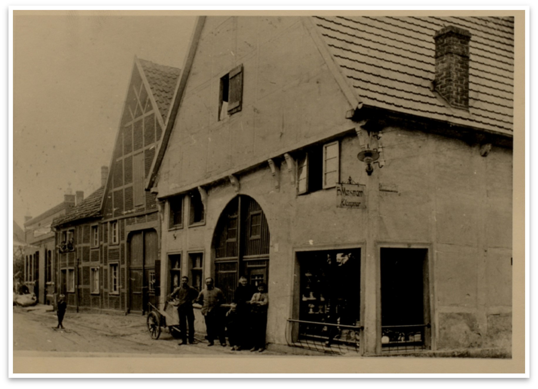Foto: Ahlen im 19. Jahrhundert: Im Kühl - Ecke Kolpingstraße (KAW,  S 5 Ahlen, 61)