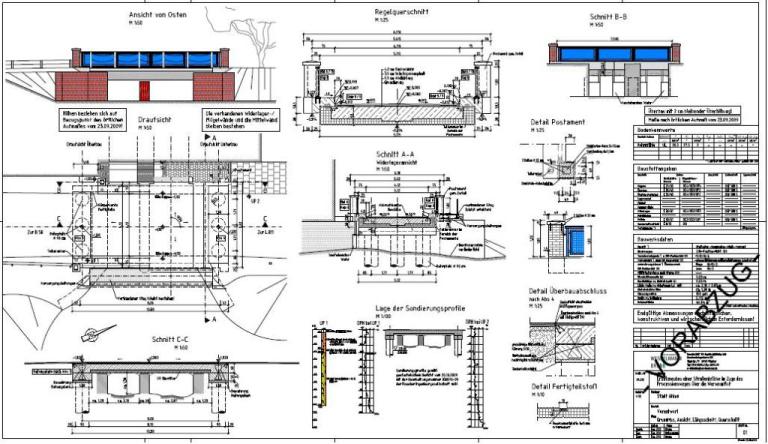 Grafik: Entwurf Brückenbau Prozessionsweg