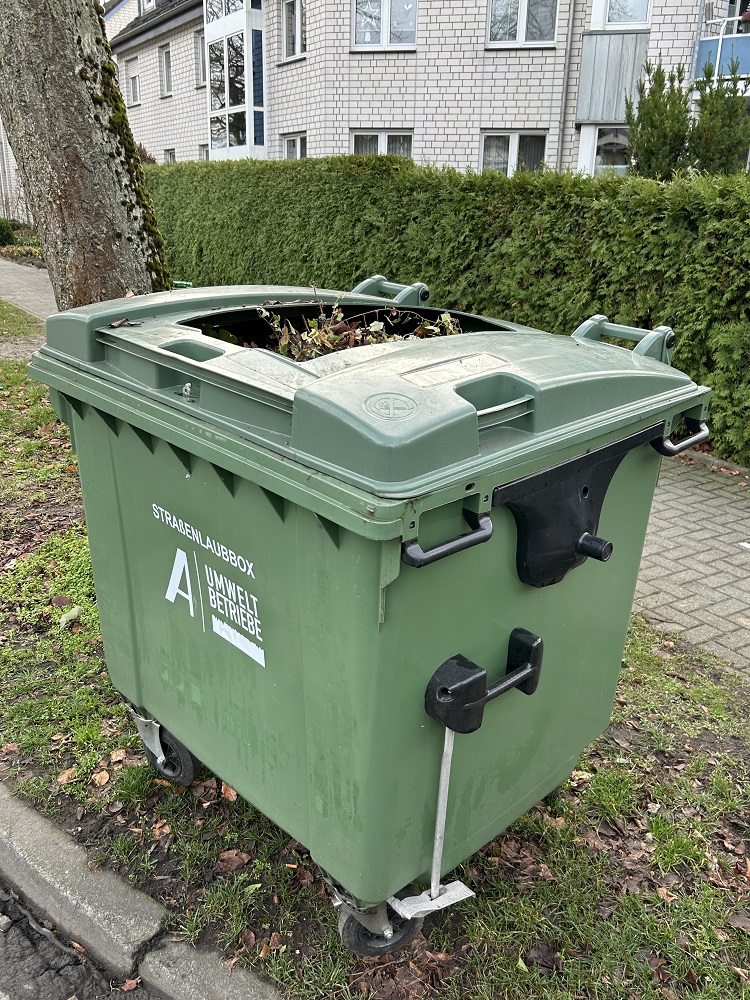 Bis zum Herbst gehen die Laubcontainer der AUB zurück ins Depot.