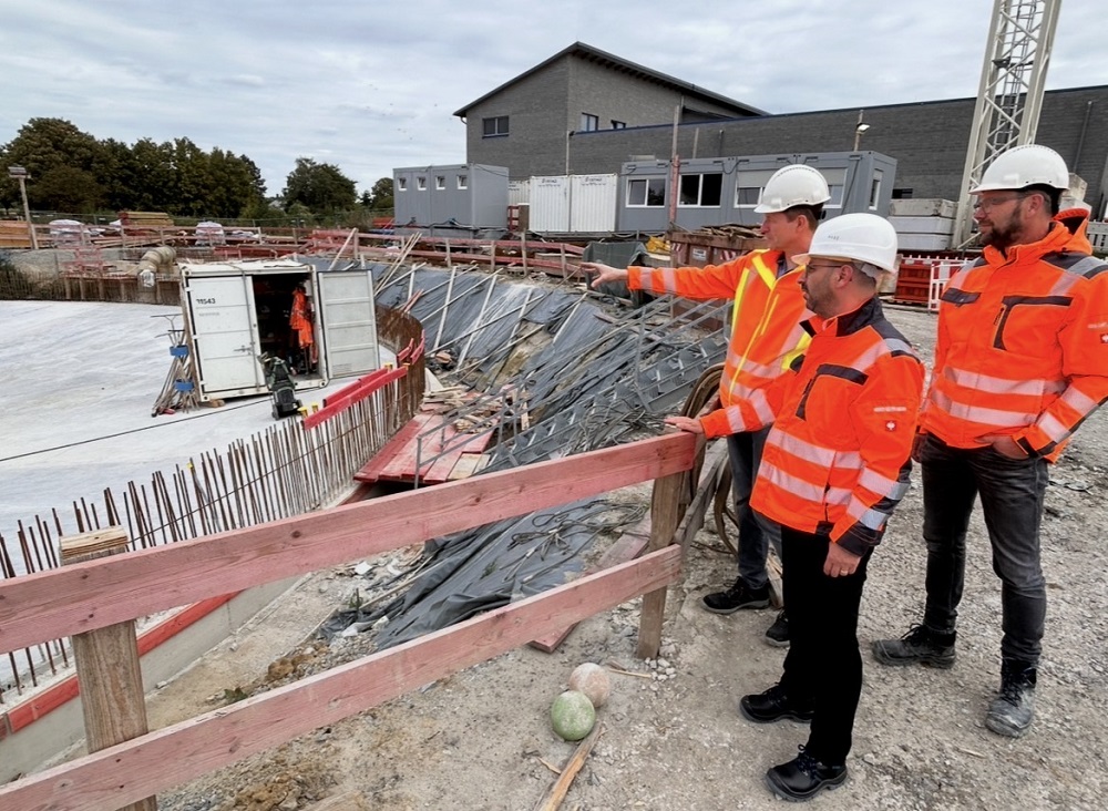 Foto: Besuch auf der Baustelle der modernisierten Kläranlage
