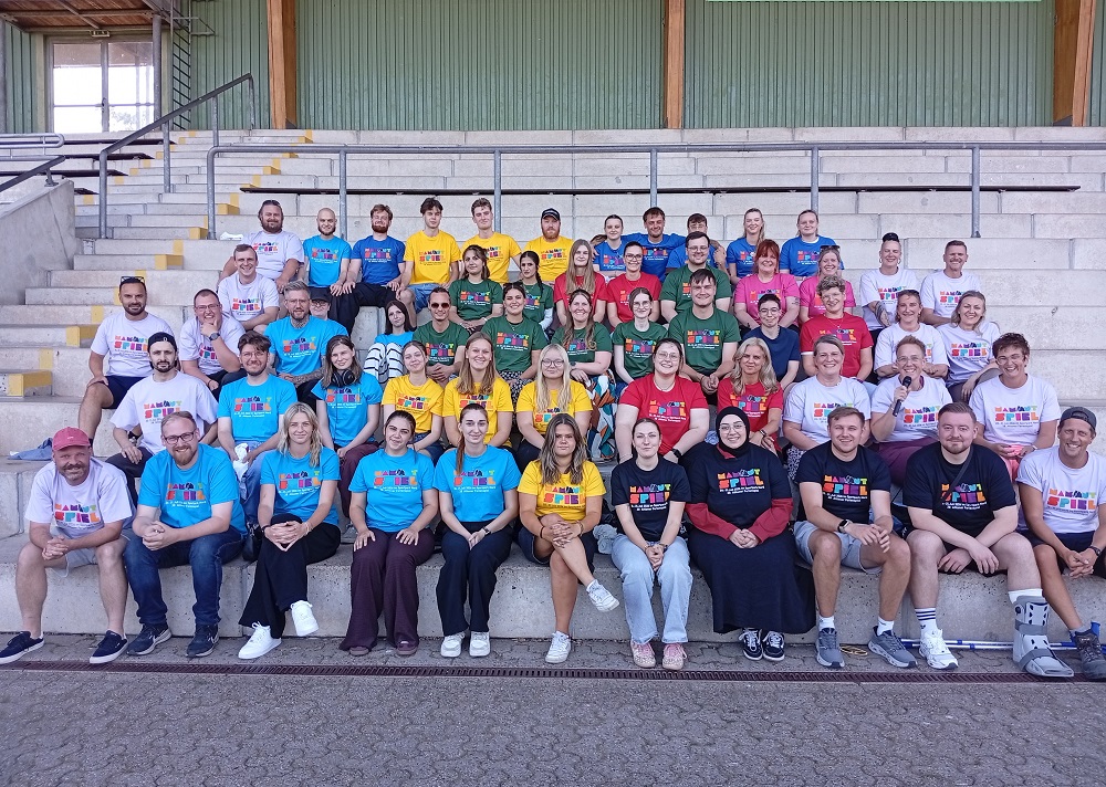 Das Team für das diesjährige Mammutspiel freut sich auf rund 600 Kinder im Sportpark Nord.