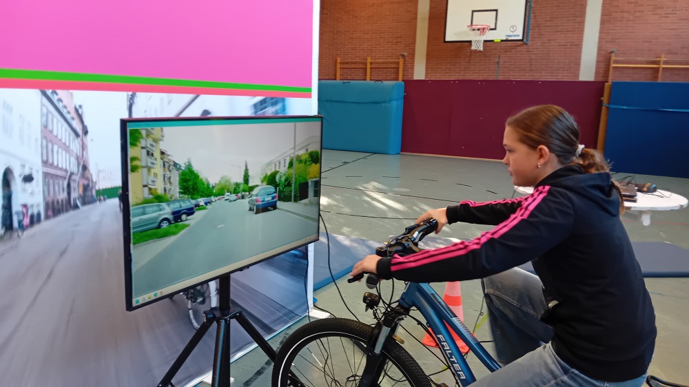 Impressionen von der Schulaktion für Verkehrssicherheit an der Fritz-Winter-Gesamtschule