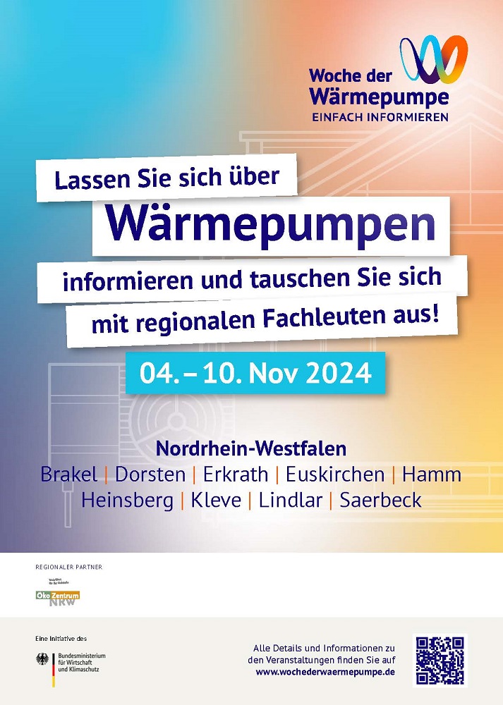 Plakat: Alle Infos über die Woche der Wärmepumpe