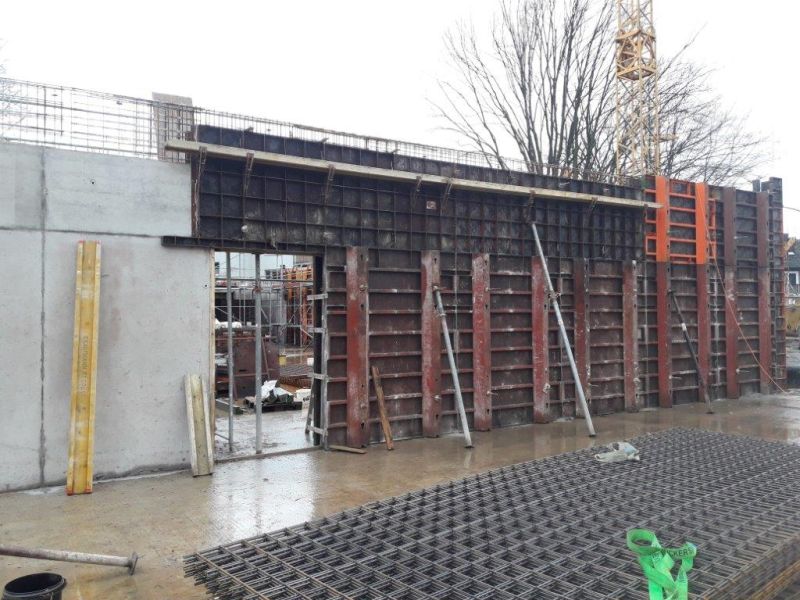 Foto: Bauarbeiten Einfeldturnhalle Mammutschule