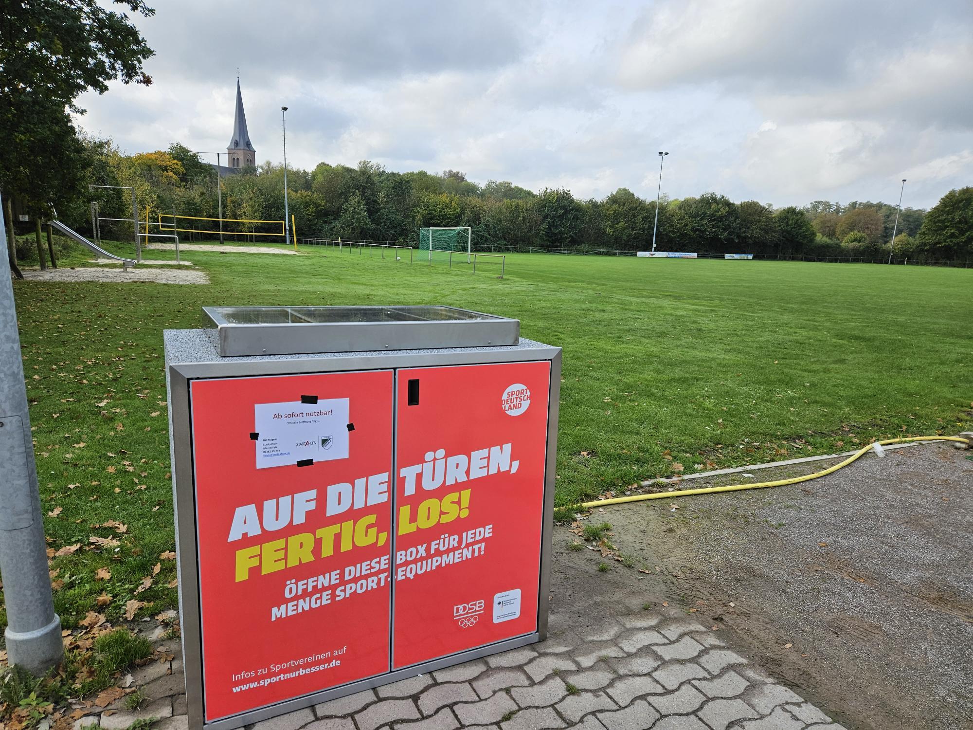 Ahlen: Sportbox - kostenloses Sportequipment an der Zeche