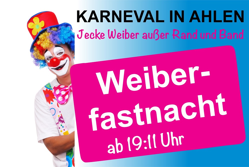 Foto: Plakat Weiberfastnacht 2024