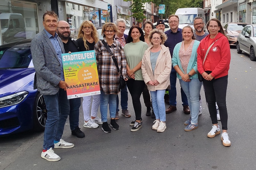 Das Orga-Team freut sich auf das Stadtteilfest im Ahlener Osten am 13. September.