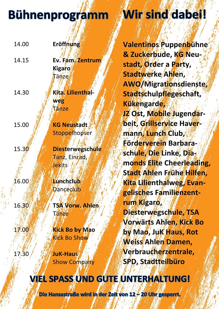 Programm Stadtteilfest 2025