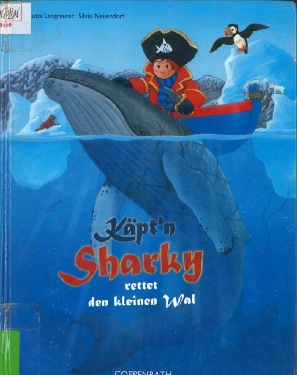 Foto: Buchcover "Käptn Sharky rettet den kleinen Wal"