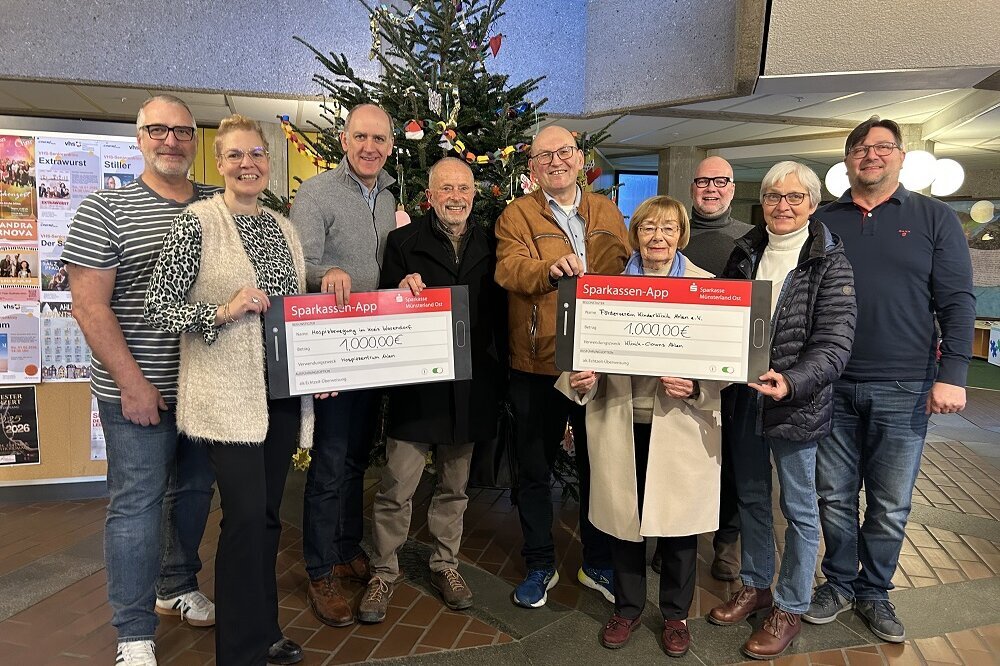Spendencent hilft Kinderklinik und Hospizverein