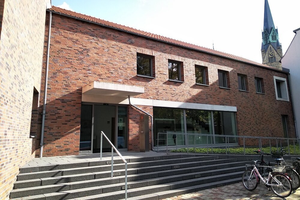 Foto: Eingang zur Familienbildungsstätte Ahlen