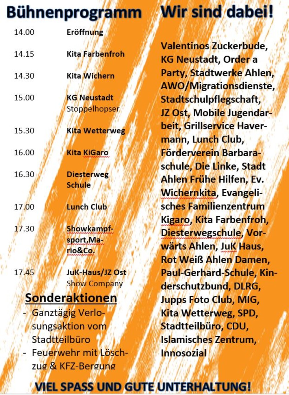 Foto: Programmablauf