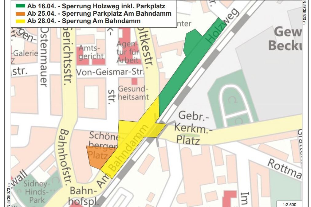 Sperrungen in der Innenstadt wegen Maikirmes