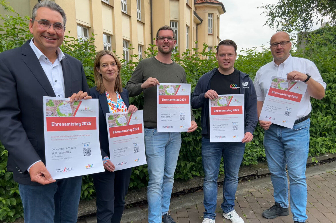 Einladung zum 4. Ehrenamtstag der Stadt Ahlen: Ein Dankeschön für „Junges Engagement“