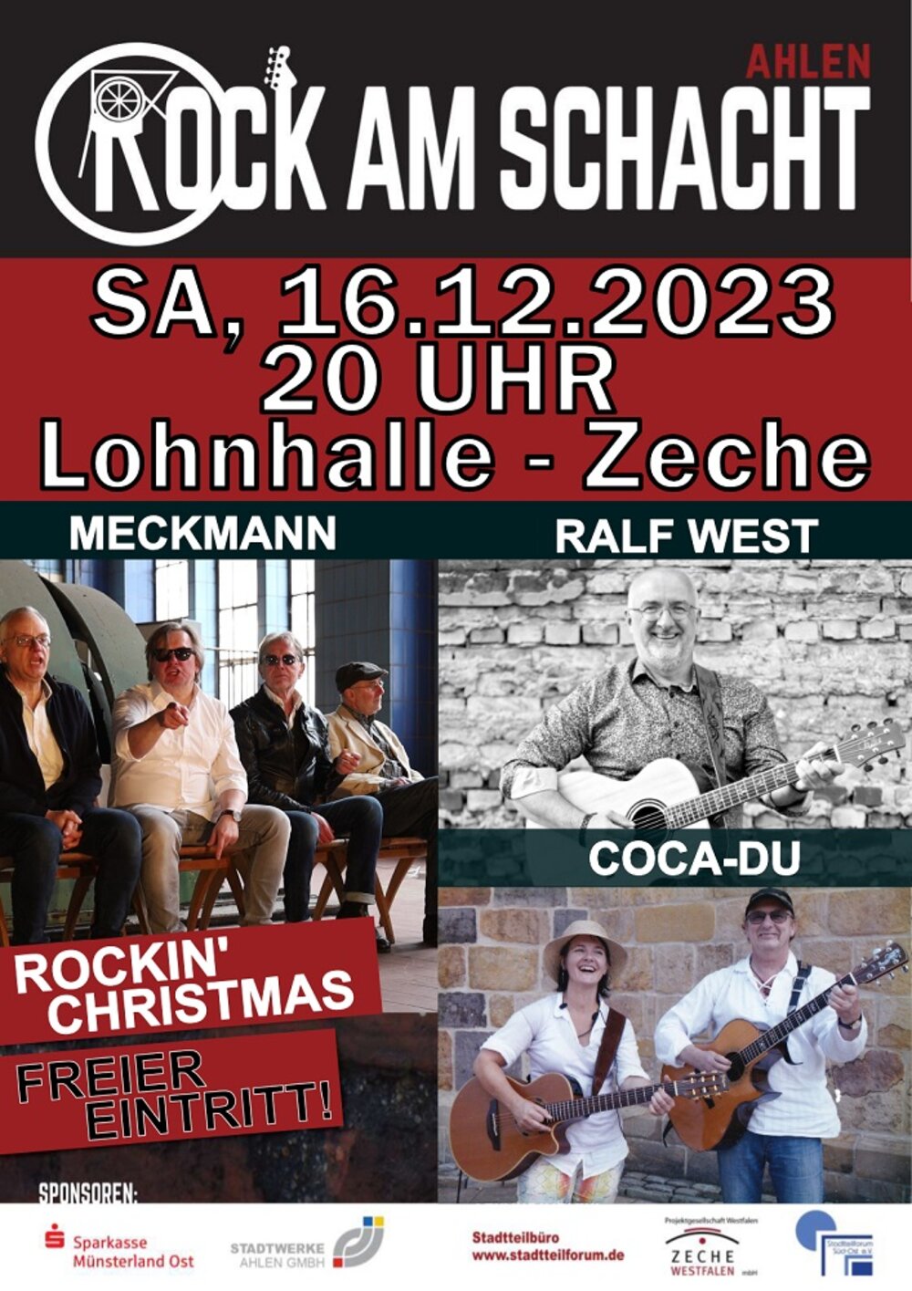 Foto: Plakat Rock am Schacht 16.12.2023