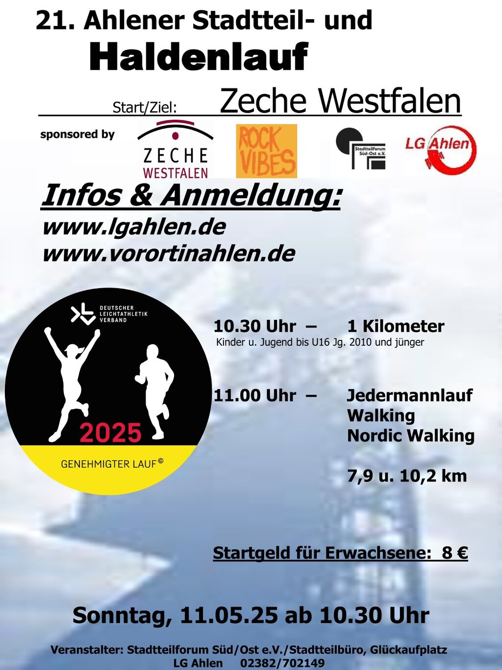 Plakat mit Infos
