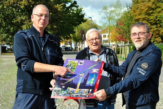 (v.l.) Sebastian Altena, Dietmar Kisolowski und Michael Göttfert laden zur Ahlener Herbstkirmes 2026 ein.