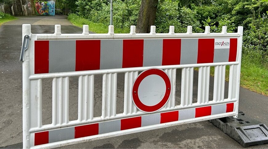 Foto: Sperrung Werseradweg