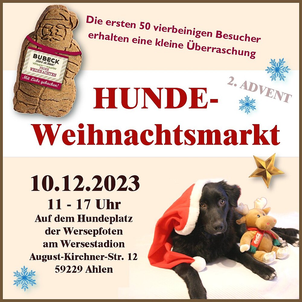 Foto: Hunde-Weihnachtsmarkt 2023