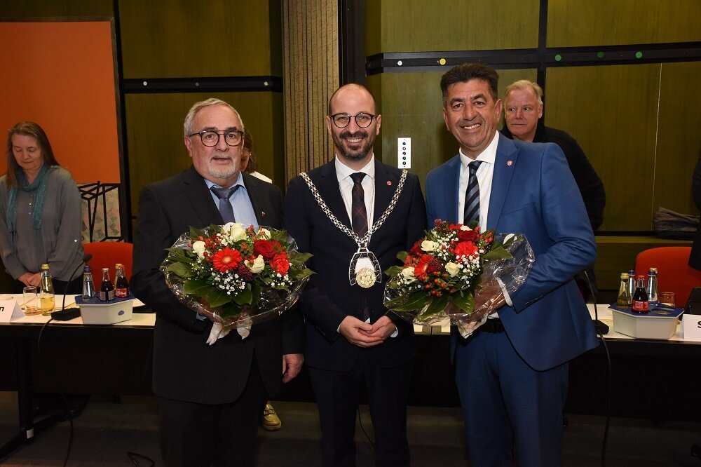 Ralf Marciniak und Serhat Ulusoy vertreten den Bürgermeister