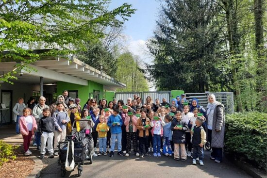 Gruppenbild im Tierpark