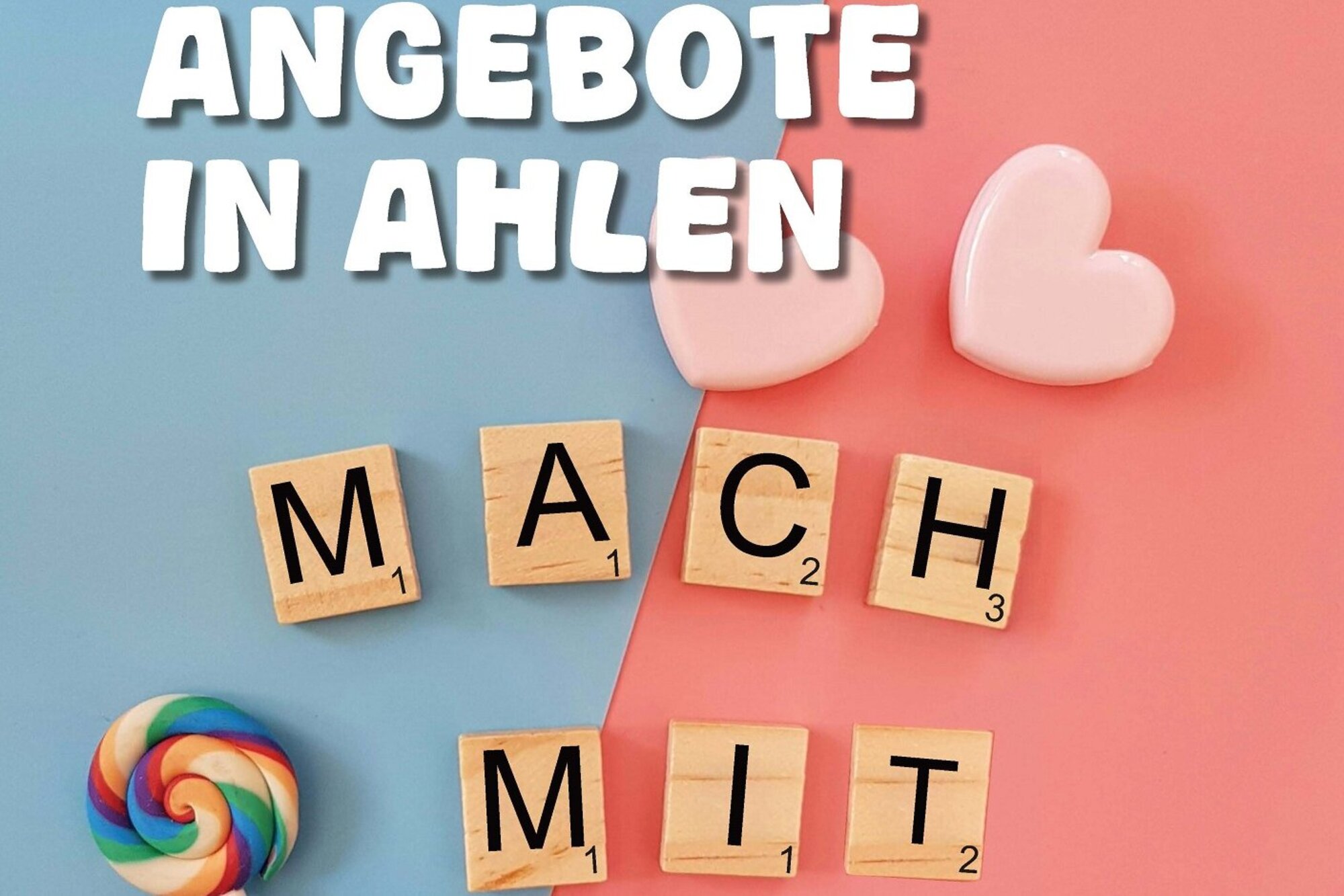 Foto: Plakat "Ferienangebote in Ahlen - mach mit"