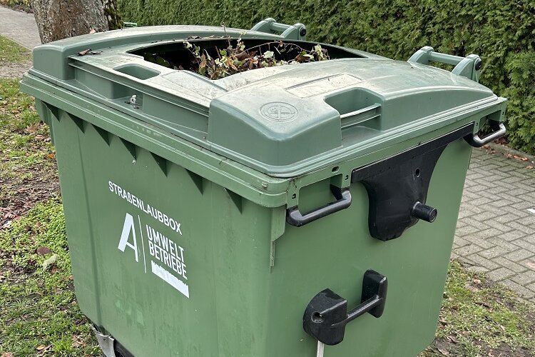 Laubcontainer werden wieder eingesammelt