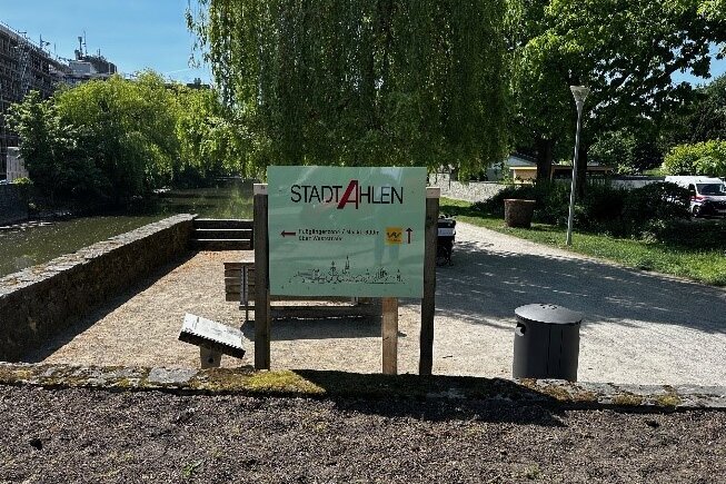 Neues Infoschild am WerseRadweg wieder aufgestellt 