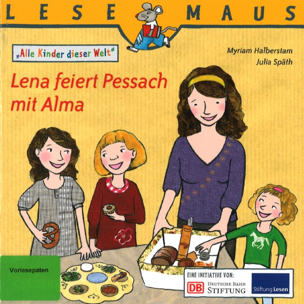 Foto: Titelseite des Buches "Lena feiert Pessach mit Alma"