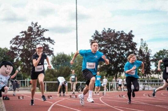 Sportpark, Läufer starten