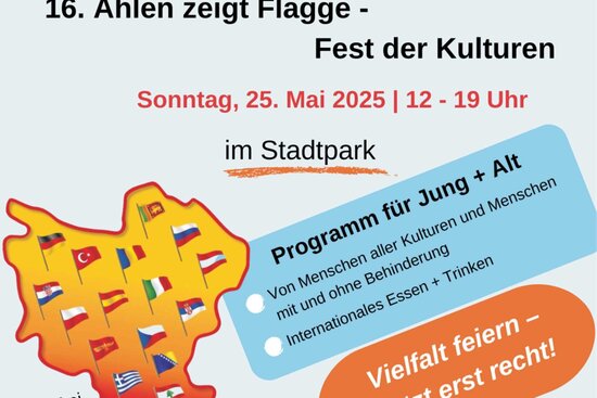 Veranstaltungsplakat bunt