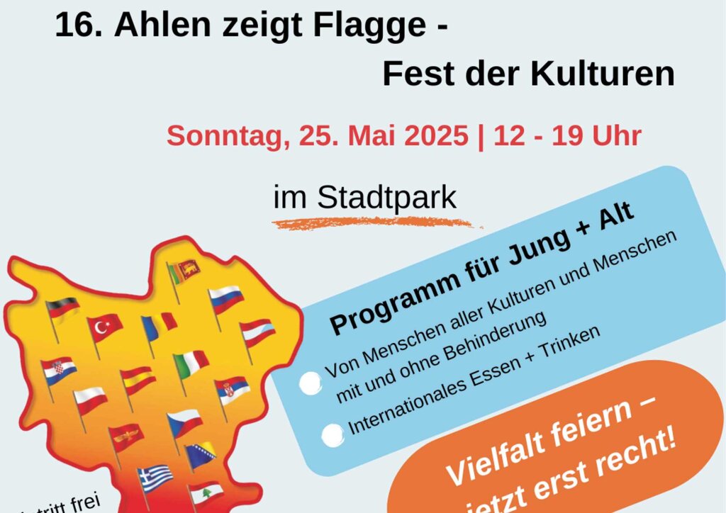 Veranstaltungsplakat bunt