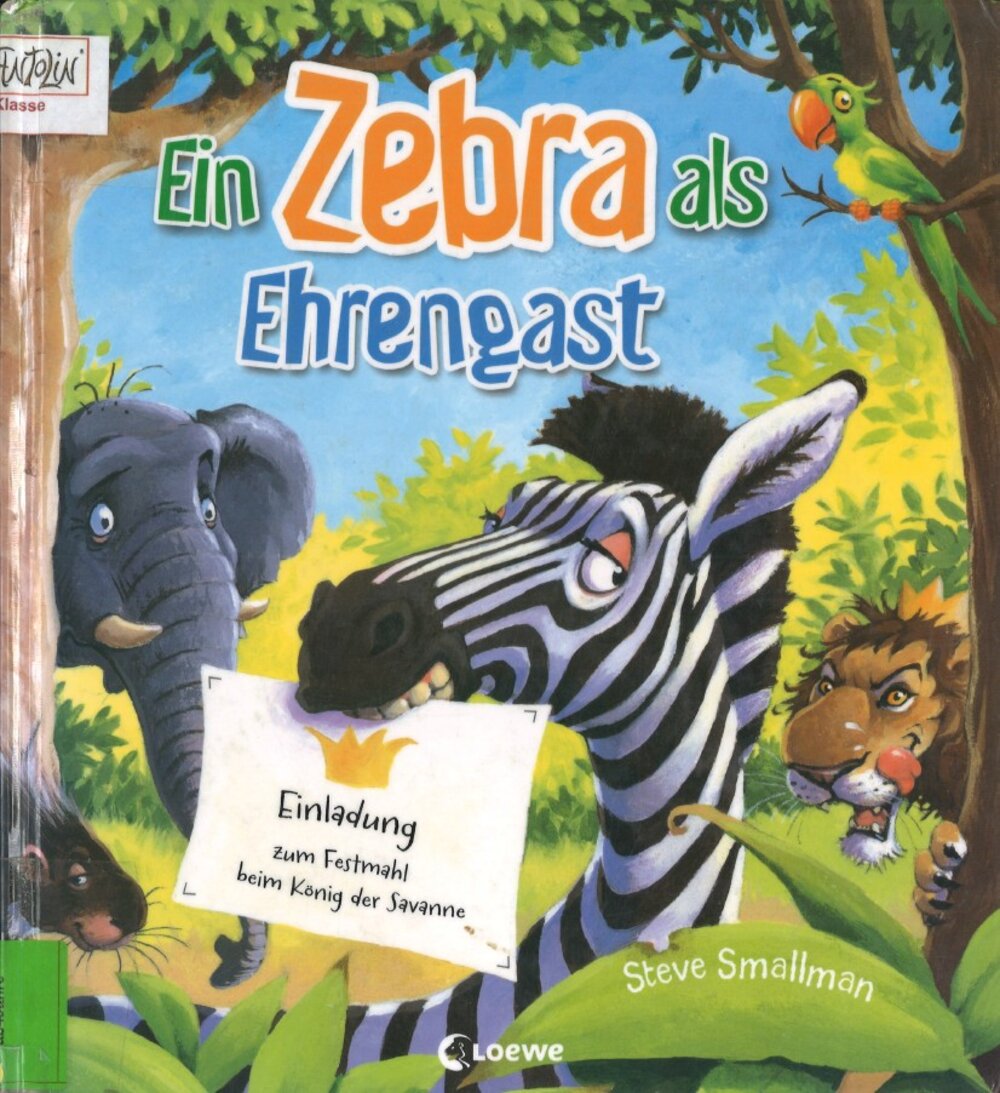 Foto: Kinderbuch mit einem Zebra als Titelbild