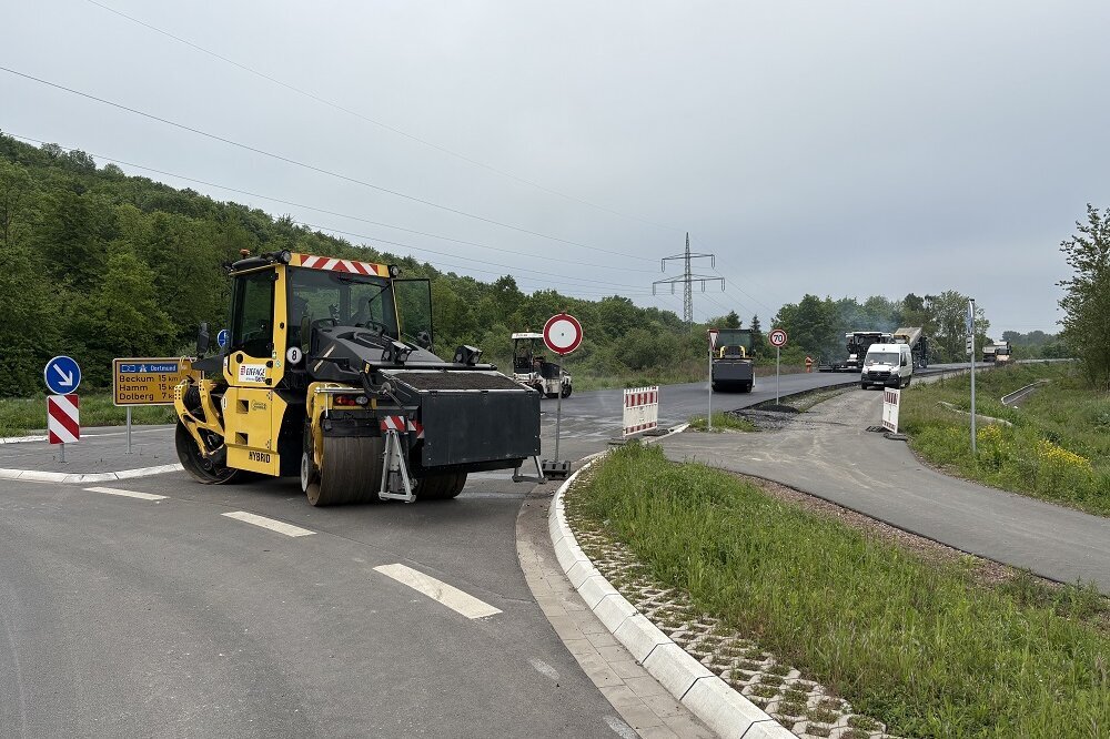 Osttangente: Asphaltarbeiten im ersten Bauabschnitt gestartet