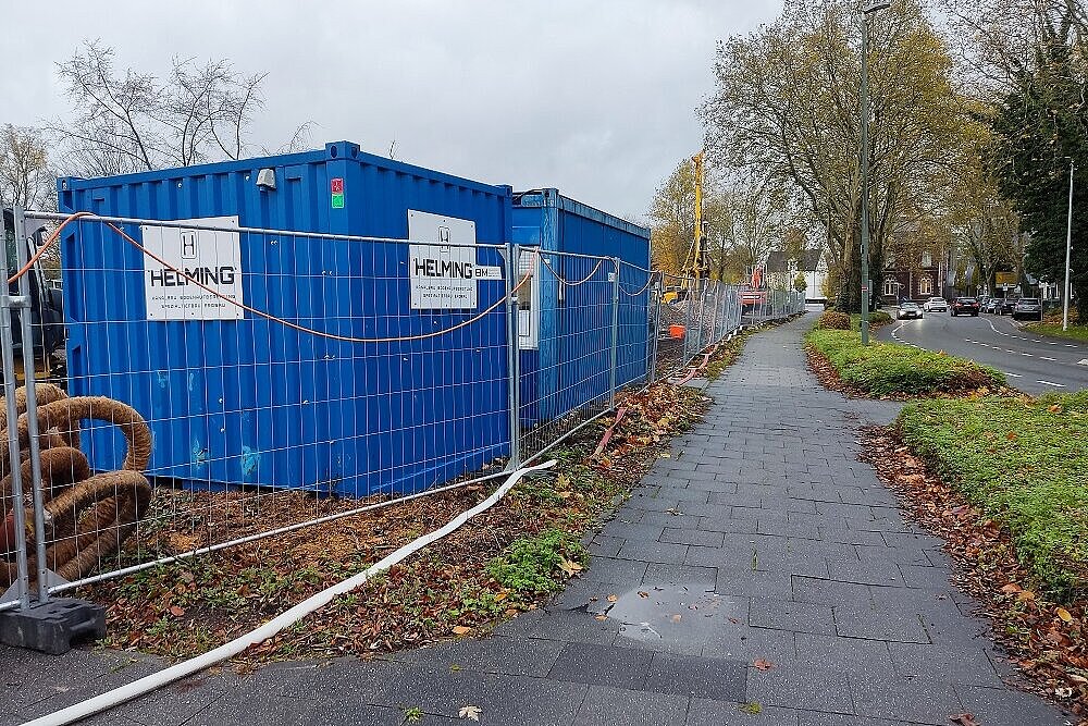 Gehweg Weststraße / Westenmauer gesperrt