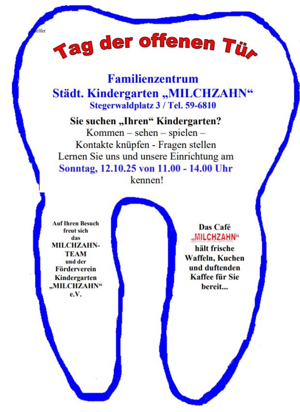 Foto: Einladung zum Tag der offenen Tür