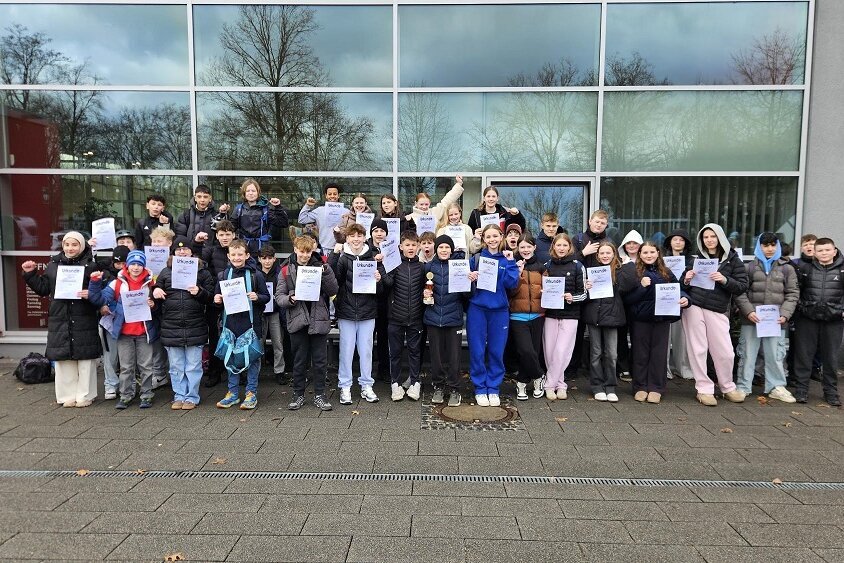 Schwimmwettkampf: Fritz-Winter-Gesamtschule siegt beim Debüt