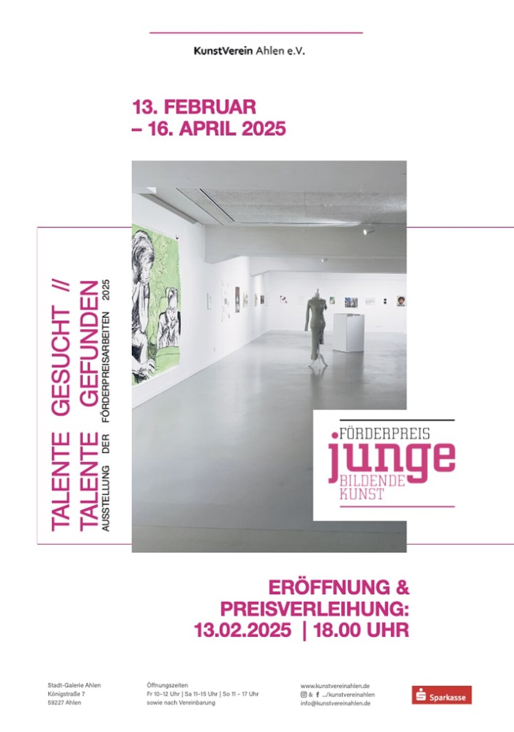 Foto: Ausstellungsplakat Förderpreis 2025
