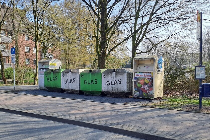 Container für Altglas wechseln den Standort
