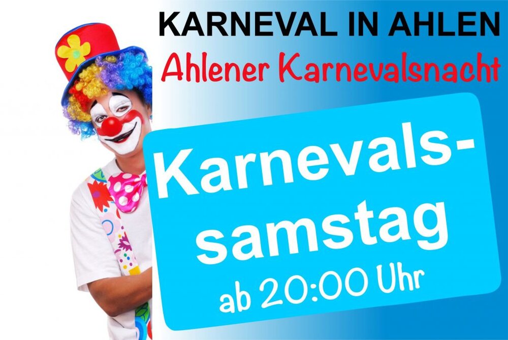 Foto: Plakat Stadthalle Karnevalsnacht