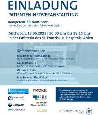 Foto: Plakat Patienten-Info-Veranstaltung